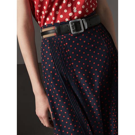 burberry topstitched house check and leather belt|Burberry Belts for Women .